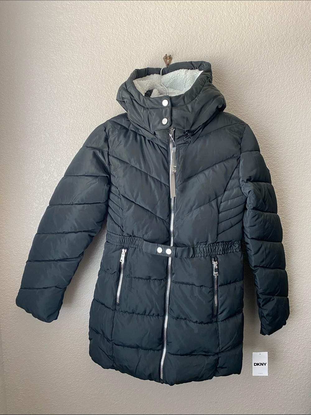 DKNY JACKET  DOWN BLACK  STYLE O3DK1626 YOUTH